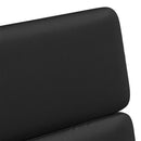 vidaXL Kerekes Étkező Székek 2 pcs Fekete 58 x 65 x 98 cm Műbőr