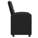 vidaXL Kerekes Étkező Székek 2 pcs Fekete 58 x 65 x 98 cm Műbőr