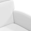 vidaXL Kerekes Étkező Székek 2 pcs Fehér 58 x 65 x 98 cm Műbőr