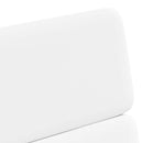 vidaXL Kerekes Étkező Székek 2 pcs Fehér 58 x 65 x 98 cm Műbőr