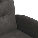 vidaXL Kerekes Étkező Székek 2 pcs Fekete 58 x 67 x 97 cm Műbőr