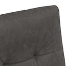 vidaXL Kerekes Étkező Székek 2 pcs Fekete 58 x 67 x 97 cm Műbőr
