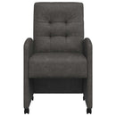 vidaXL Kerekes Étkező Székek 2 pcs Fekete 58 x 67 x 97 cm Műbőr