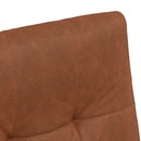 vidaXL Kerekes Étkező Székek 2 pcs Barna 58 x 67 x 97 cm Műbőr