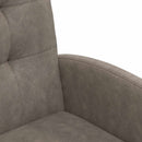 vidaXL Kerekes Étkező Székek 2 pcs Szürke 58 x 67 x 97 cm Műbőr