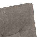 vidaXL Kerekes Étkező Székek 2 pcs Szürke 58 x 67 x 97 cm Műbőr