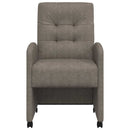 vidaXL Kerekes Étkező Székek 2 pcs Szürke 58 x 67 x 97 cm Műbőr