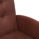 vidaXL Kerekes Étkező Székek 2 pcs Fényes barna 58 x 67 x 97 cm Műbőr