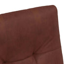 vidaXL Kerekes Étkező Székek 2 pcs Fényes barna 58 x 67 x 97 cm Műbőr
