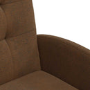 vidaXL Kerekes Étkező Székek 2 pcs Barna 58 x 67 x 97 cm Műbőr velúr