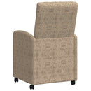 vidaXL Kerekes Étkező Székek 2 pcs Világosszürke 58 x 67 x 97 cm