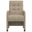 vidaXL Kerekes Étkező Székek 2 pcs Világosszürke 58 x 67 x 97 cm