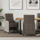 vidaXL Kerekes Étkező Székek 2 pcs Sötétszürke 58 x 67 x 97 cm