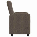 vidaXL Kerekes Étkező Székek 2 pcs Sötétszürke 58 x 67 x 97 cm