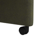 vidaXL Kerekes Étkező Székek 2 pcs Katonai zöld 58 x 67 x 97 cm