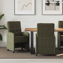 vidaXL Kerekes Étkező Székek 2 pcs Katonai zöld 58 x 67 x 97 cm