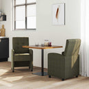 vidaXL Kerekes Étkező Székek 2 pcs Katonai zöld 58 x 67 x 97 cm