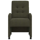 vidaXL Kerekes Étkező Székek 2 pcs Katonai zöld 58 x 67 x 97 cm