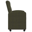 vidaXL Kerekes Étkező Székek 2 pcs Katonai zöld 58 x 67 x 97 cm