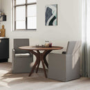 vidaXL Étkező Székek 2 pcs Világosszürke 57 x 67 x 95 cm Vászon