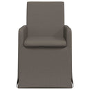 vidaXL Étkező Székek 2 pcs Világosszürke 57 x 67 x 95 cm Vászon
