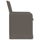 vidaXL Étkező Székek 2 pcs Világosszürke 57 x 67 x 95 cm Vászon