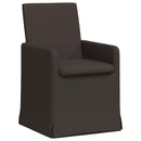 vidaXL Étkező Székek 2 pcs Sötétszürke 57 x 67 x 95 cm Vászon