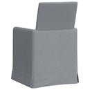 vidaXL Étkező Székek 2 pcs Világosszürke 57 x 67 x 95 cm szövet
