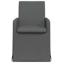 vidaXL Étkező Székek 2 pcs Sötétszürke 57 x 67 x 95 cm szövet