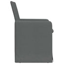 vidaXL Étkező Székek 2 pcs Sötétszürke 57 x 67 x 95 cm szövet