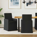 vidaXL Étkező Székek 2 pcs Fekete 57 x 67 x 95 cm szövet