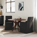 vidaXL Étkező Székek 2 pcs Fekete 57 x 67 x 95 cm szövet