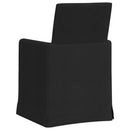 vidaXL Étkező Székek 2 pcs Fekete 57 x 67 x 95 cm szövet