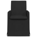 vidaXL Étkező Székek 2 pcs Fekete 57 x 67 x 95 cm szövet
