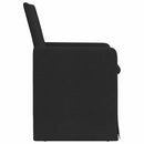 vidaXL Étkező Székek 2 pcs Fekete 57 x 67 x 95 cm szövet