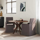 vidaXL Étkező Székek 2 pcs sötétbarna 57 x 67 x 95 cm szövet
