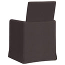 vidaXL Étkező Székek 2 pcs sötétbarna 57 x 67 x 95 cm szövet
