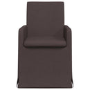 vidaXL Étkező Székek 2 pcs sötétbarna 57 x 67 x 95 cm szövet