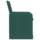 vidaXL Étkező Székek 2 pcs Sötétzöld 57 x 67 x 95 cm szövet