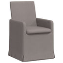 vidaXL Étkező Székek 2 pcs Tópszínű 57 x 67 x 95 cm szövet