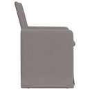 vidaXL Étkező Székek 2 pcs Tópszínű 57 x 67 x 95 cm szövet