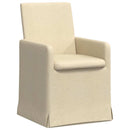 vidaXL Étkező Székek 2 pcs Krém 57 x 67 x 95 cm szövet