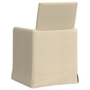 vidaXL Étkező Székek 2 pcs Krém 57 x 67 x 95 cm szövet