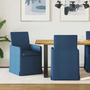 vidaXL Étkező Székek 2 pcs Kék 57 x 67 x 95 cm szövet
