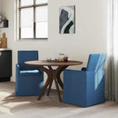 vidaXL Étkező Székek 2 pcs Kék 57 x 67 x 95 cm szövet