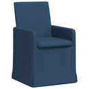 vidaXL Étkező Székek 2 pcs Kék 57 x 67 x 95 cm szövet