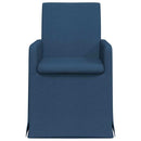 vidaXL Étkező Székek 2 pcs Kék 57 x 67 x 95 cm szövet