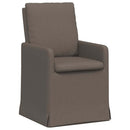 vidaXL Étkező Székek 2 pcs Világosszürke 57 x 67 x 98 cm Vászon
