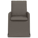 vidaXL Étkező Székek 2 pcs Világosszürke 57 x 67 x 98 cm Vászon
