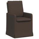 vidaXL Étkező Székek 2 pcs Sötétszürke 57 x 67 x 98 cm Vászon